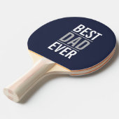 Beste vader ooit | Modern Navy Blue Tafeltennisbatje (Voorkant Gekanteld)