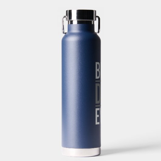 Beste vader ooit | Modern Navy Blue Waterfles (Voorkant)
