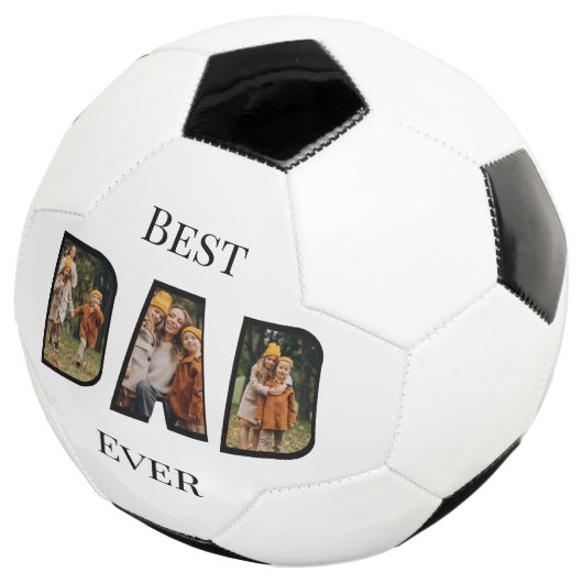 Beste vader ooit modern pap fotocollage script voetbal (Drie kwart)