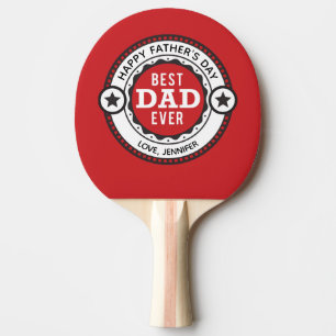 Beste vader ooit Modern Red Tafeltennisbatje