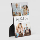 Beste vader ooit Modern Script 4 Photo Collage Fotoplaat (Zijkant)
