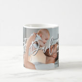 Beste vader ooit Modern Script Gepersonaliseerde f Koffiemok (Center)