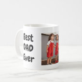 Beste vader ooit Modern Simple Photo Vaderdag Koffiemok (Voorkant links)