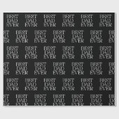 Beste vader ooit Modern Vaderdag Elegant Cadeaupapier (Vlak)