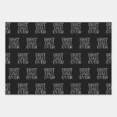 Beste vader ooit Modern Vaderdag Elegant Inpakpapier Vel (Voorkant 3)