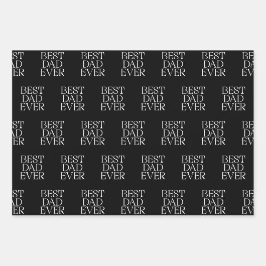 Beste vader ooit Modern Vaderdag Elegant Inpakpapier Vel (Voorkant 3)
