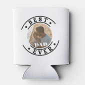 Beste vader ooit Modern Vaderdag Foto Blikjeskoeler (Achterkant)