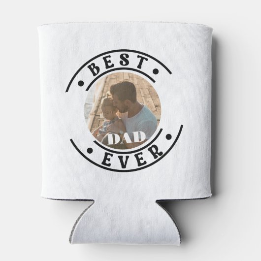 Beste vader ooit Modern Vaderdag Foto Blikjeskoeler (Achterkant)