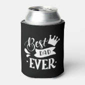 Beste vader ooit modern zwart-wit blikjeskoeler (Blikje Voorkant)