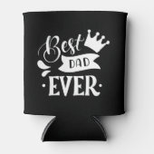 Beste vader ooit modern zwart-wit blikjeskoeler (Voorkant)