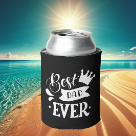 Beste vader ooit modern zwart-wit blikjeskoeler