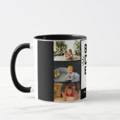 Beste vader ooit moderne 6 foto collage mok (Links)