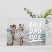 Beste vader ooit moderne foto-Vaderdag Kaart (Staand voorkant)