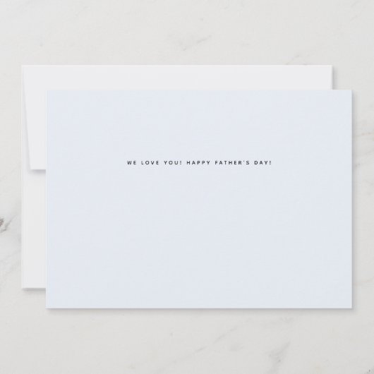 Beste vader ooit moderne foto-Vaderdag Kaart (Achterkant)