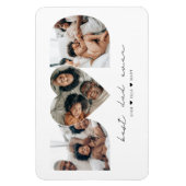 Beste vader ooit moderne fotocollage cadeau voor v magneet (Verticaal)