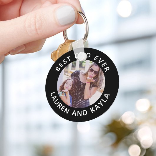 Beste vader ooit | Moderne, minimale fotopriester Sleutelhanger
