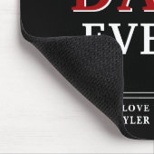 Beste vader ooit Moderne Typografie Veerderdag Muismat (Hoek)