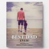 Beste vader ooit Moderne Typografie Volledige foto Fotoplaat (Voorkant)