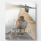 Beste vader ooit Moderne Typografie Volledige foto Fotoplaat (Voorkant)