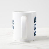 Beste vader ooit moderne Vaderdag voor fotomarine Grote Koffiekop (Achterkant)