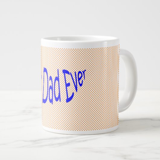Beste vader ooit Mok Jumbo Polka Dot (Voorkant rechts)