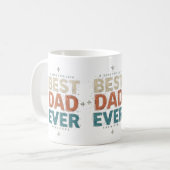 Beste Vader Ooit Mok - Rustiek cadeau voor hem (Voorkant links)