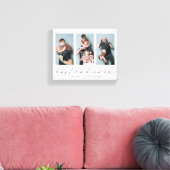 Beste vader ooit | Multi Photo Vaderdag Keepomwill Canvas Afdruk (Insitu (Woonkamer))
