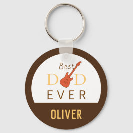 Beste vader ooit muziek Modern Trendy Cool Fathers Sleutelhanger