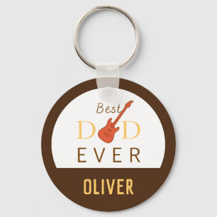 Beste vader ooit muziek Modern Trendy Cool Fathers Sleutelhanger