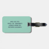 beste vader ooit naam bagagelabel (Achterkant horizontaal)