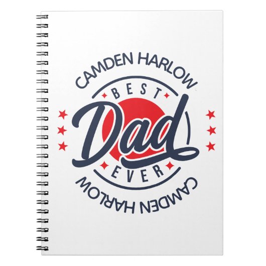 Beste vader ooit naam Golf Progress Notitieboek (Voorkant)