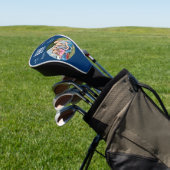 Beste vader ooit Ondertekend Foto Blauw Aangepast Golfheadcover (Insitu)