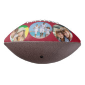 Beste vader ooit Ondertekend Foto Rood Aangepast American Football (Gedraaid 270)