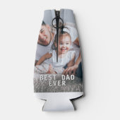 Beste vader ooit op maat gemaakte foto bier flesjeskoeler (Achterkant)