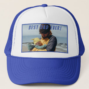 Beste vader ooit op maat gemaakte fotofethers Dag  Trucker Pet