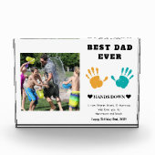 Beste vader ooit overhandigt verjaardag fotoblokken (Voorkant)