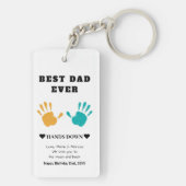 Beste vader ooit overhandigt verjaardag sleutelhanger (achterkant)