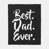 Beste vader ooit, pap cadeau, vaders dag cadeau fleece deken (Voorkant)