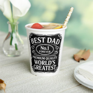 Beste vader ooit papieren bekers