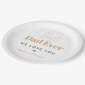 Beste vader ooit papieren bordje (Gekanteld)