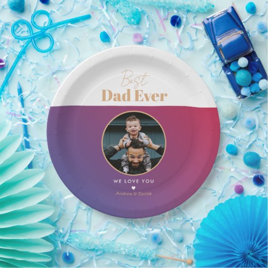 Beste vader ooit papieren bordje (Feest)