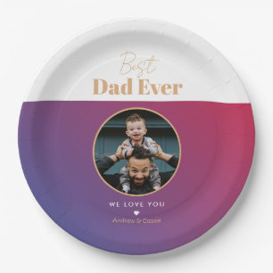 Beste vader ooit papieren bordje