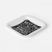 Beste vader ooit papieren bordje (Gebogen)