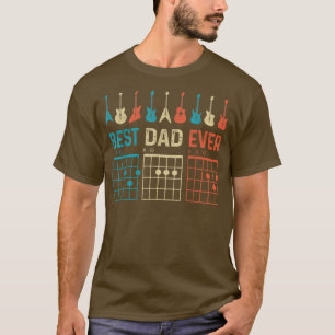 Beste vader ooit pappa Guitar  vaderdag T-shirt
