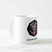 Beste vader ooit patriottisch - aangepaste naam ge koffiemok (Voorkant links)