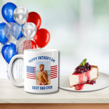 Beste vader ooit Patriottisch Rood Wit Blauw Foto