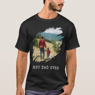Beste vader ooit penseelstreken foto t-shirt
