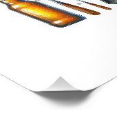 Beste vader ooit perfect poster (Hoek)