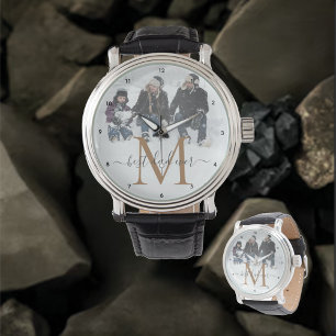Beste vader ooit, personaliseer Jouw naam, Foto Horloge