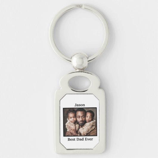 Beste vader ooit personaliseren sleutelhanger (Voorkant)